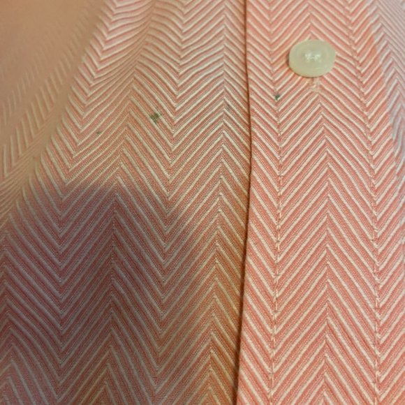 Liz Claiborne Woman - Pink Textured 3/4 Sleeve Button Down - Non-Iron - 18W - Picture 6 of 6